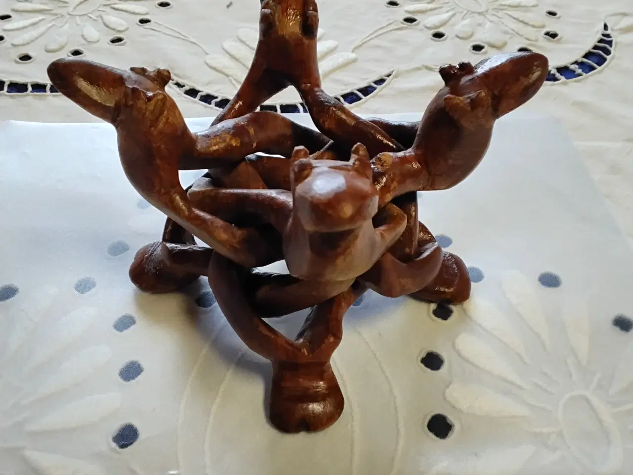 Billede 2 - "Unity " skulptur vintage - sammenflettede kameler