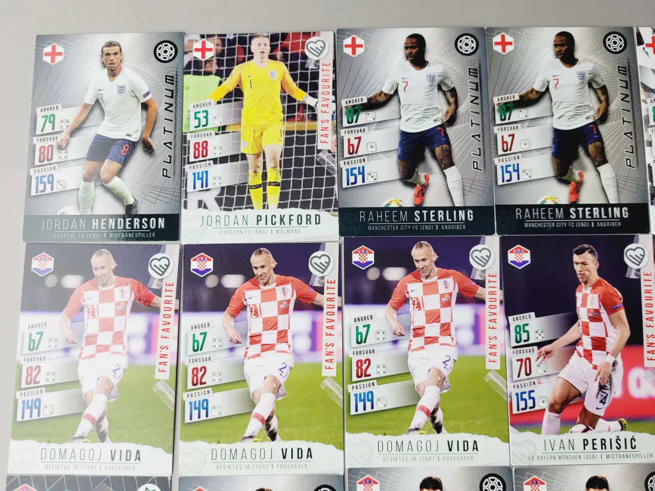 Billede 2 - ⭐️: Panini Adrenalyn XL fodboldkort – Samling på 3