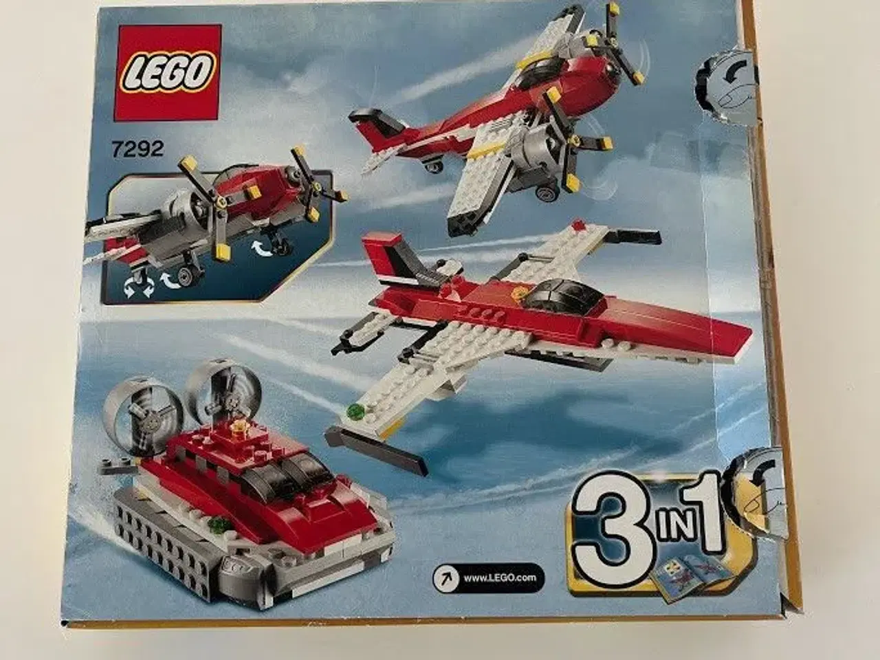Billede 2 - LEGO City 3 i 1 nr. 7292 - Fly og hovercraft