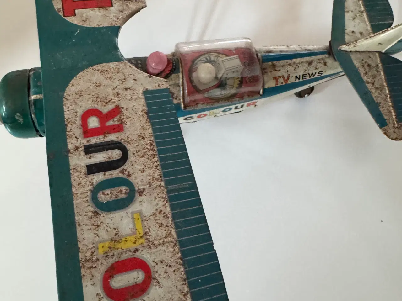 Billede 2 - Antik legetøjs flyvemaskine 