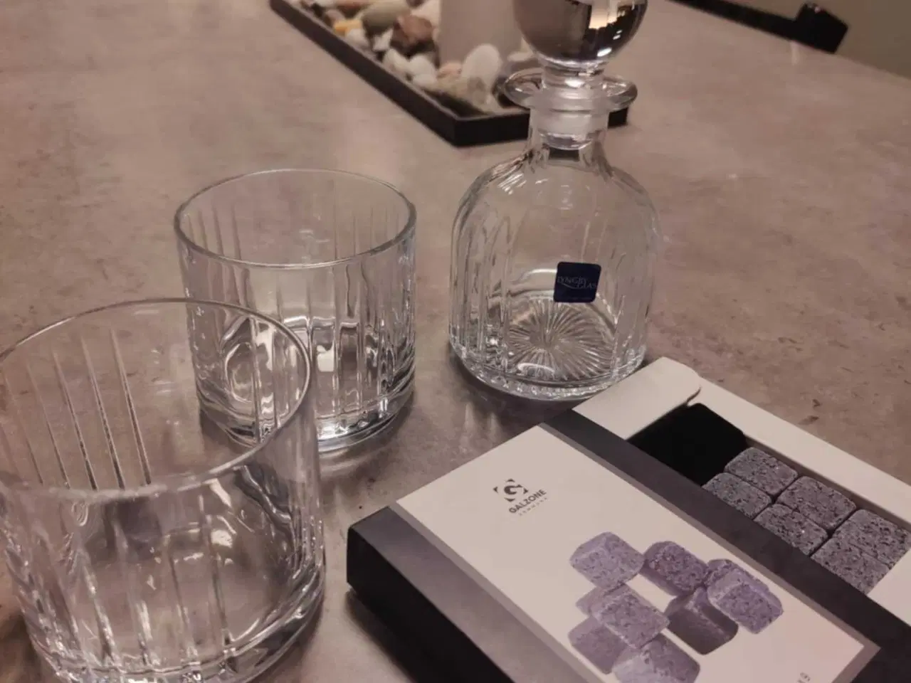 Billede 4 - Lyngby compo whisky sæt med sten