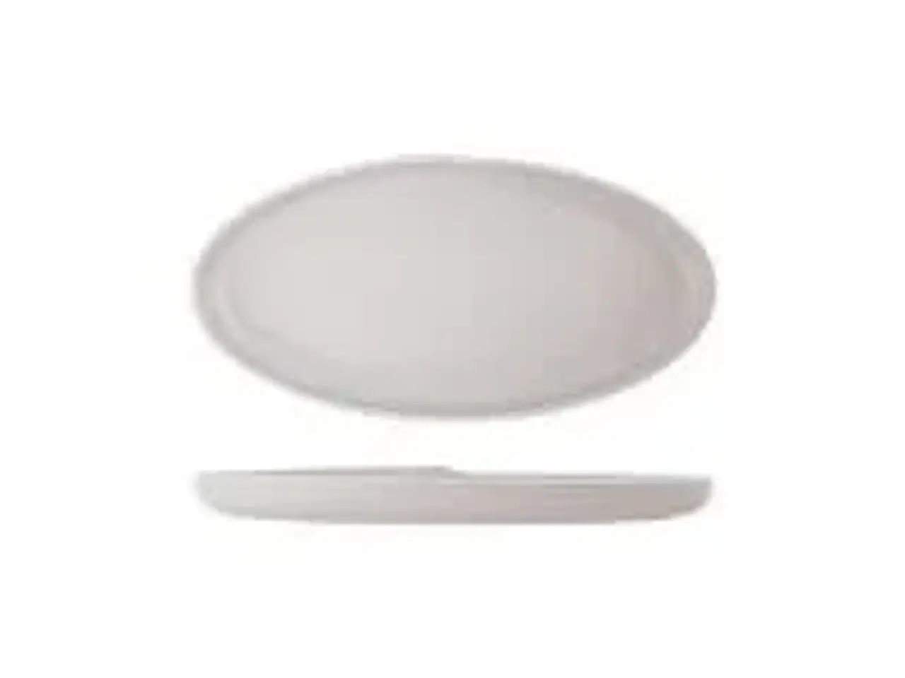 Billede 1 - 6 stk. Fad melamin mat hvid B400 x D200 x H35mm Copenhagen