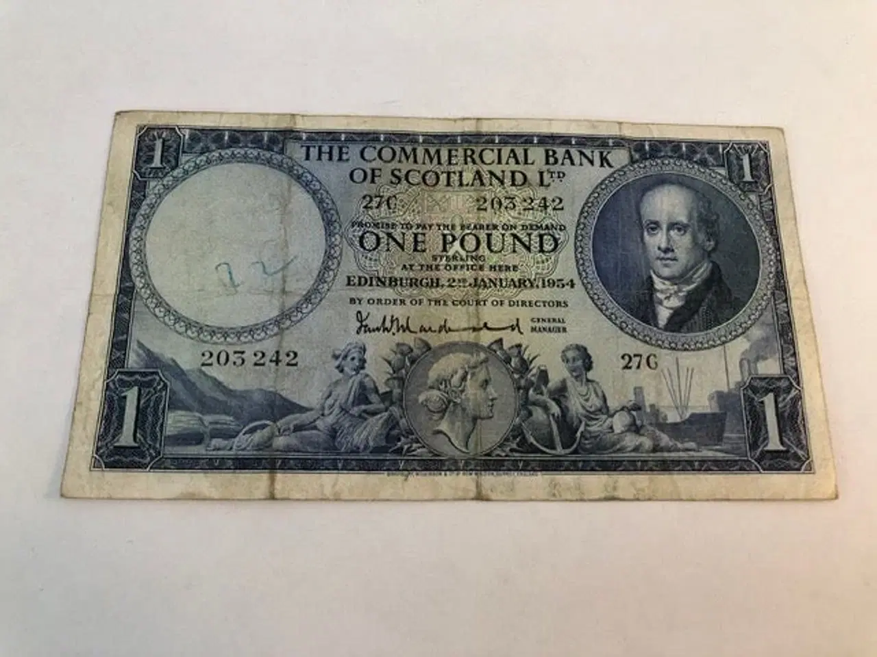Billede 1 - One Pound Scotland 1954