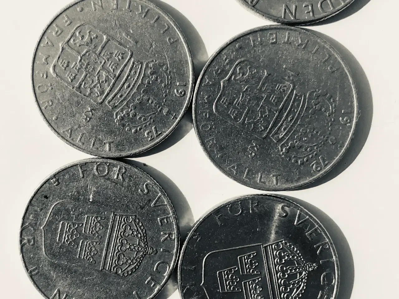Billede 2 - 1 KR Sverige 1971-73 & 1977-2000 (mønter)