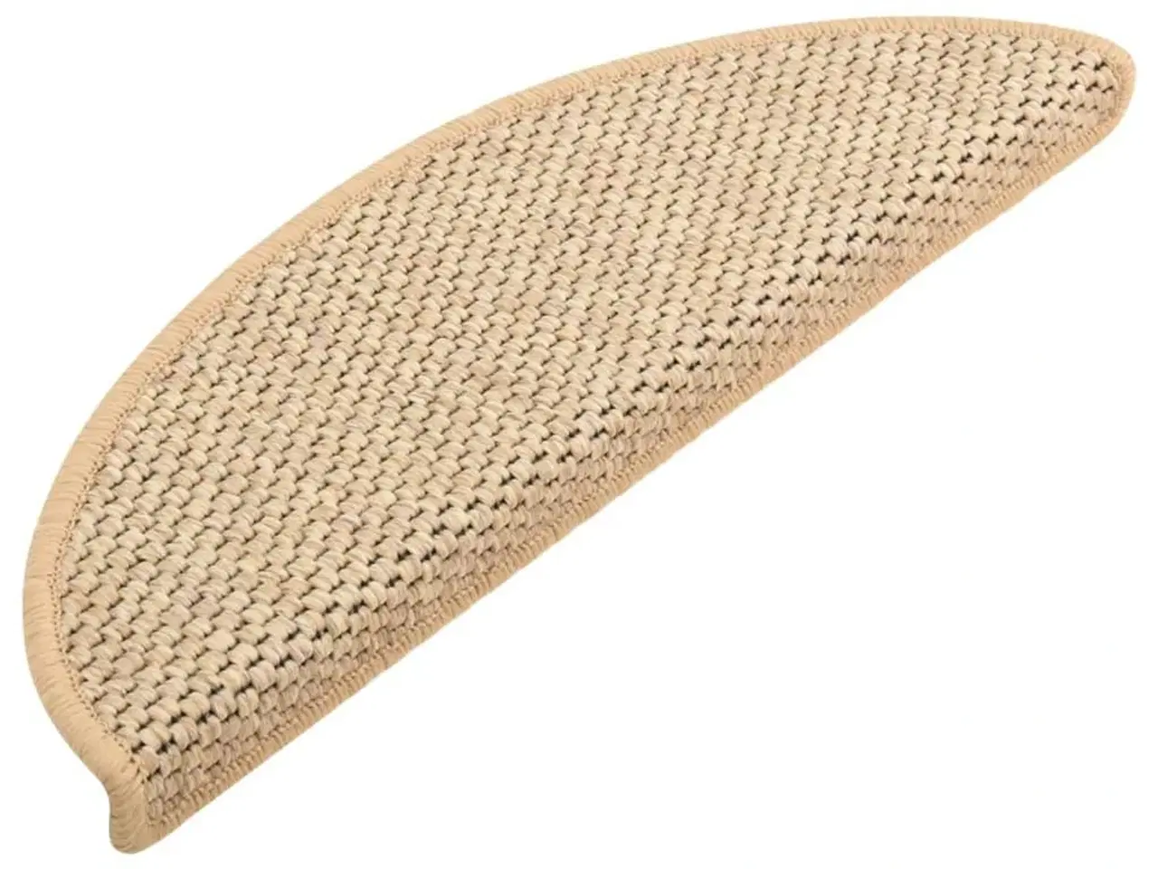 Billede 2 - Selvklæbende trappemåtter 15stk. 65x21x4cm sisal-look lys beige