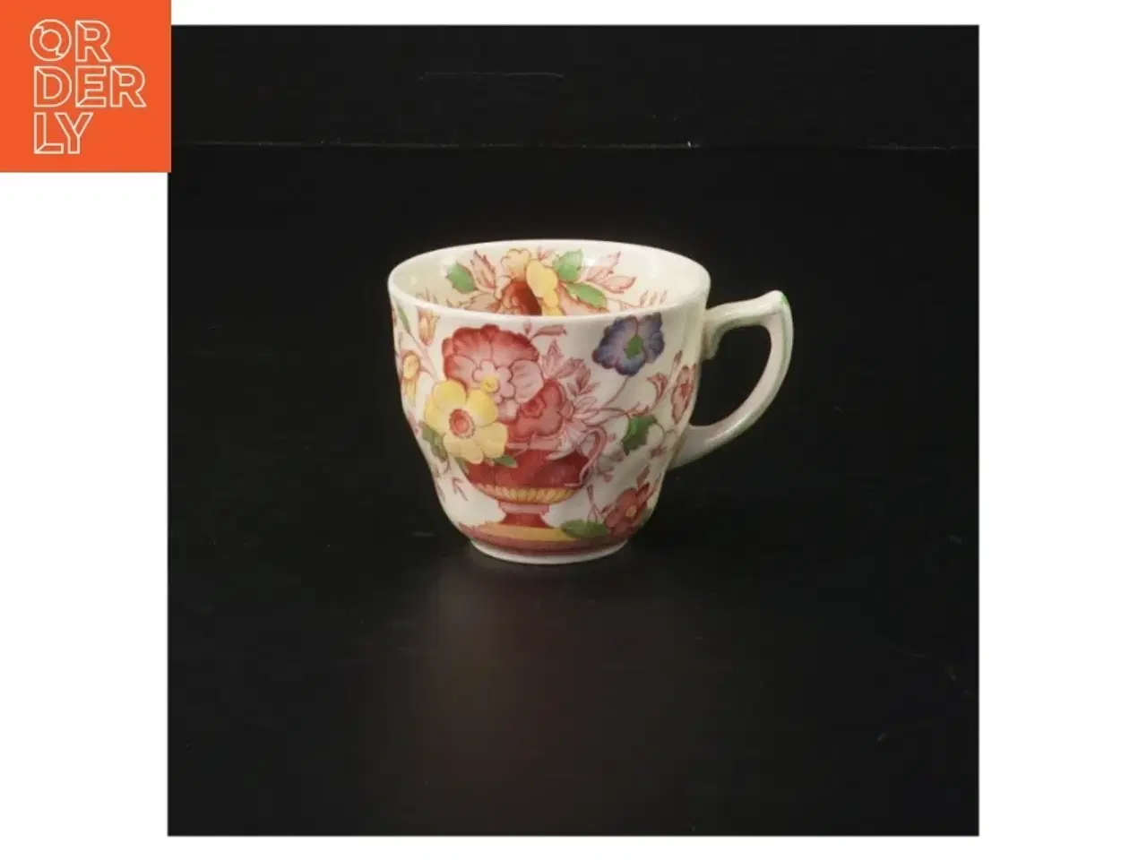 Billede 1 - Kop med blomstermønster fra Royal Doulton (str. H 6 cm ø. 6,5 cm)