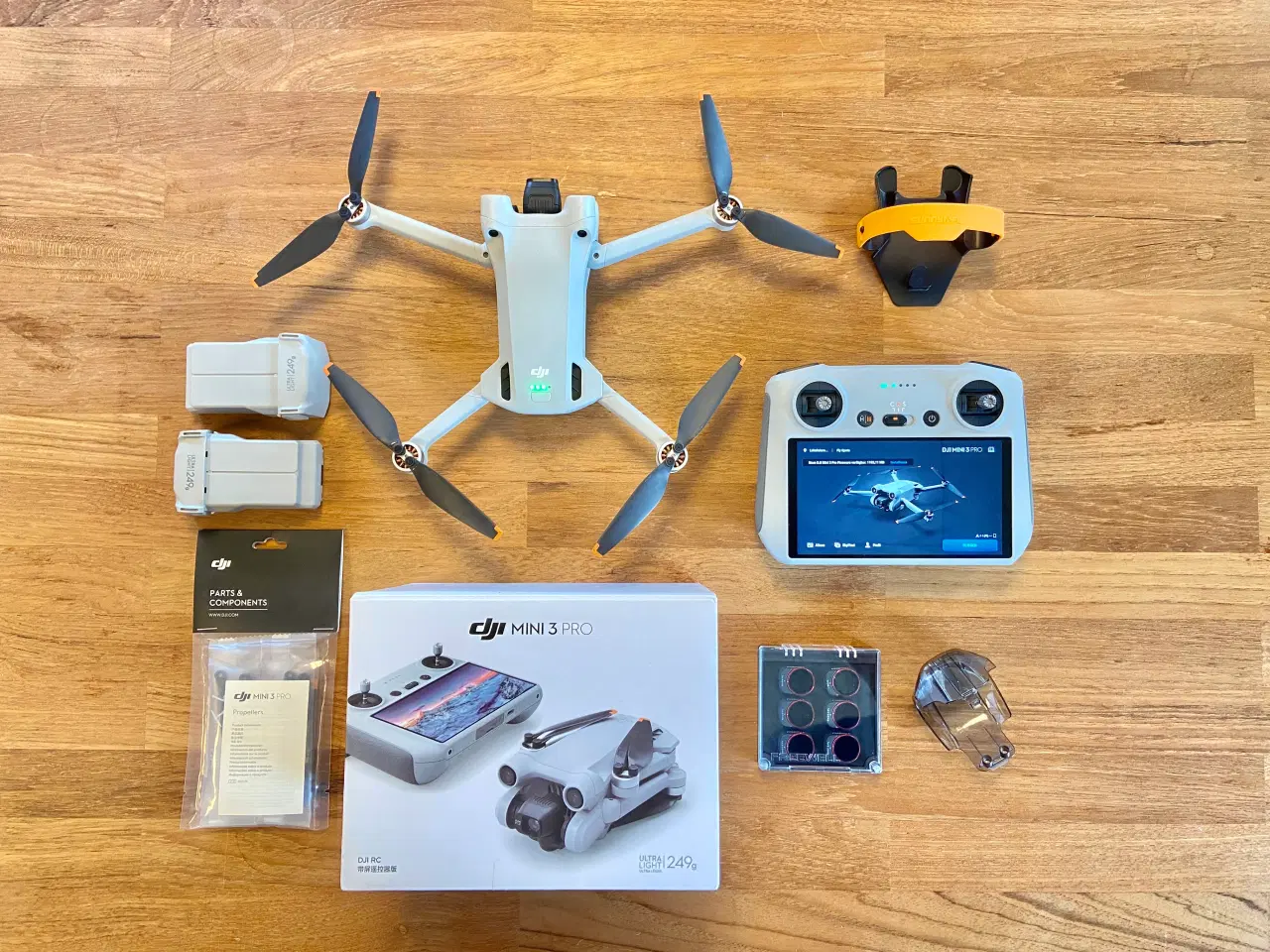 Billede 8 - DJI Mini 3 Pro, 3 Batteri, DJI RC, Filter, etc.