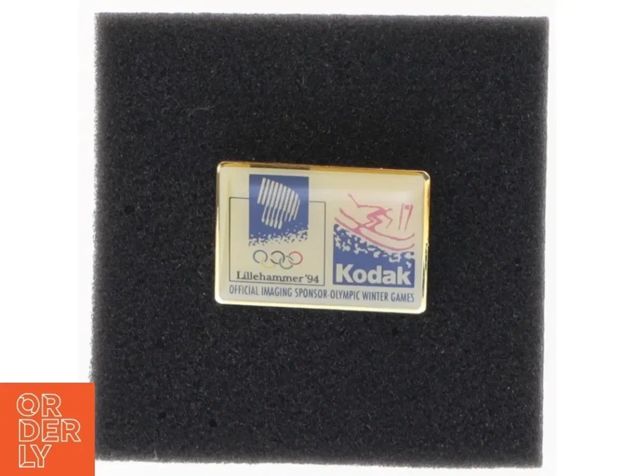 Billede 1 - Lillehammer 1994 Olympiske Lege Kodak Sponsor Pin (str. 3,5 x 2,5 cm)