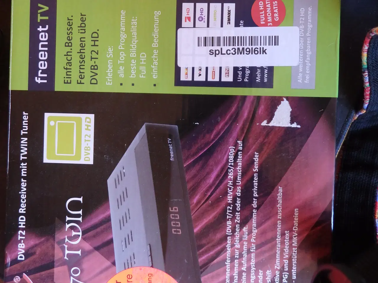 Billede 1 - DVB-T2 twin Reciver og Antenne