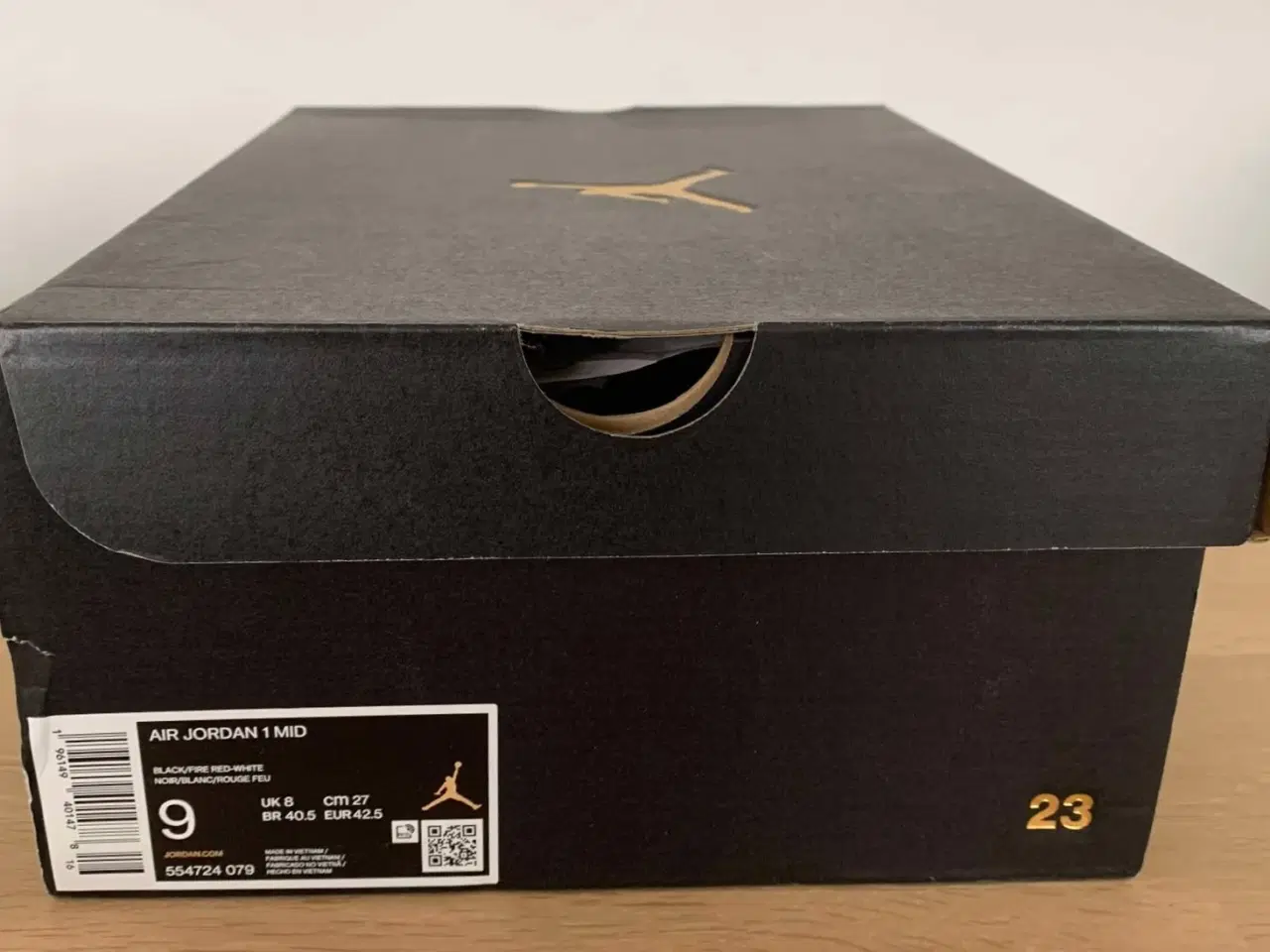 Billede 3 - Air Jordan 1 Mid Black Fire Red