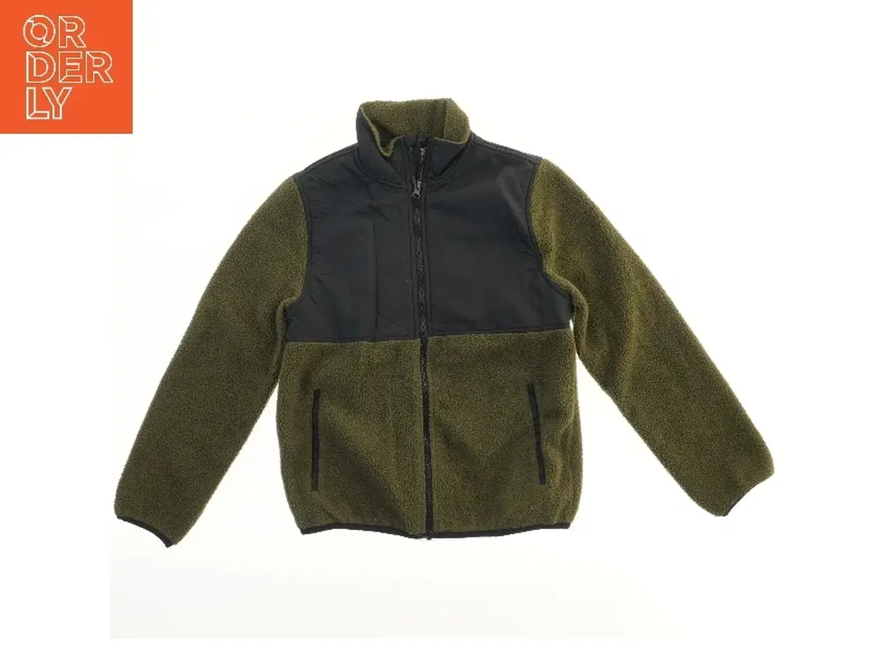 Billede 1 - Fleecejakke med kontrastpanel fra H&M (str. 134)