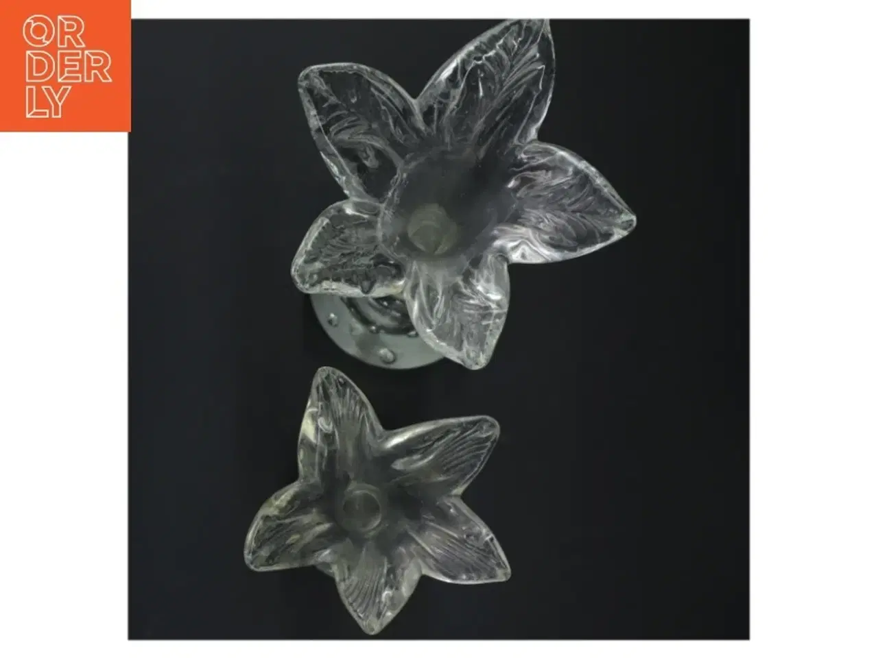 Billede 2 - Glasvaser med blomsterform (str. H. 21-26 cm)