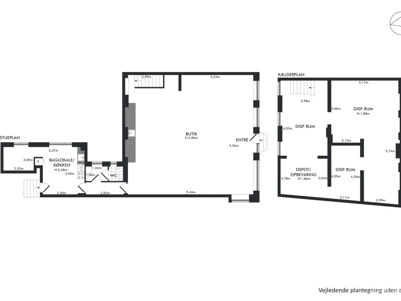 Billede 12 - 142 m² flot hjørnebutik med 100 m² kælder