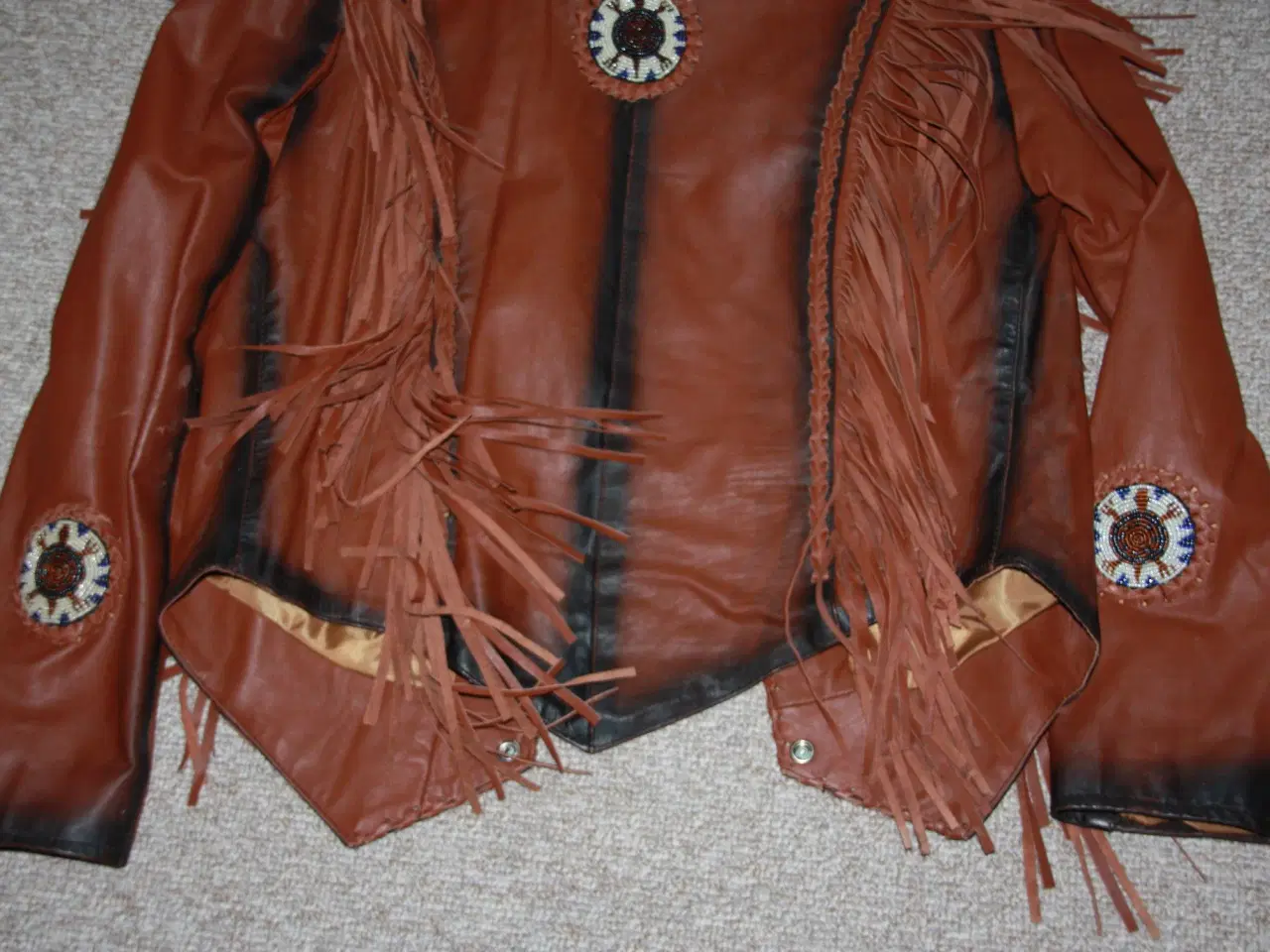 Billede 6 - Western Jacket Brown Traditional Cowboy Leather 