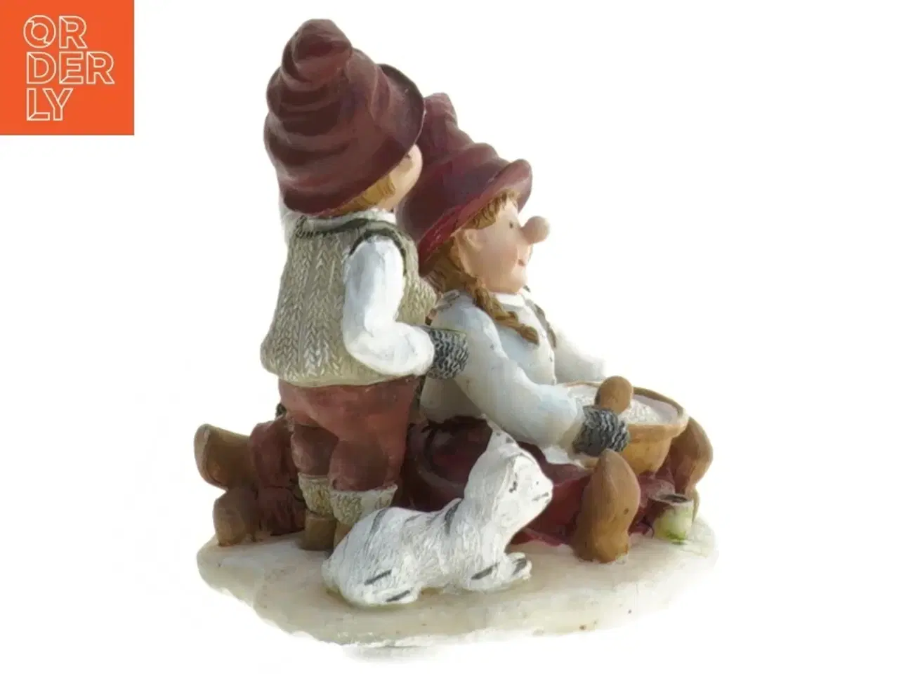 Billede 3 - Julenisse keramik dekoration (str. 10x11,5 cm)