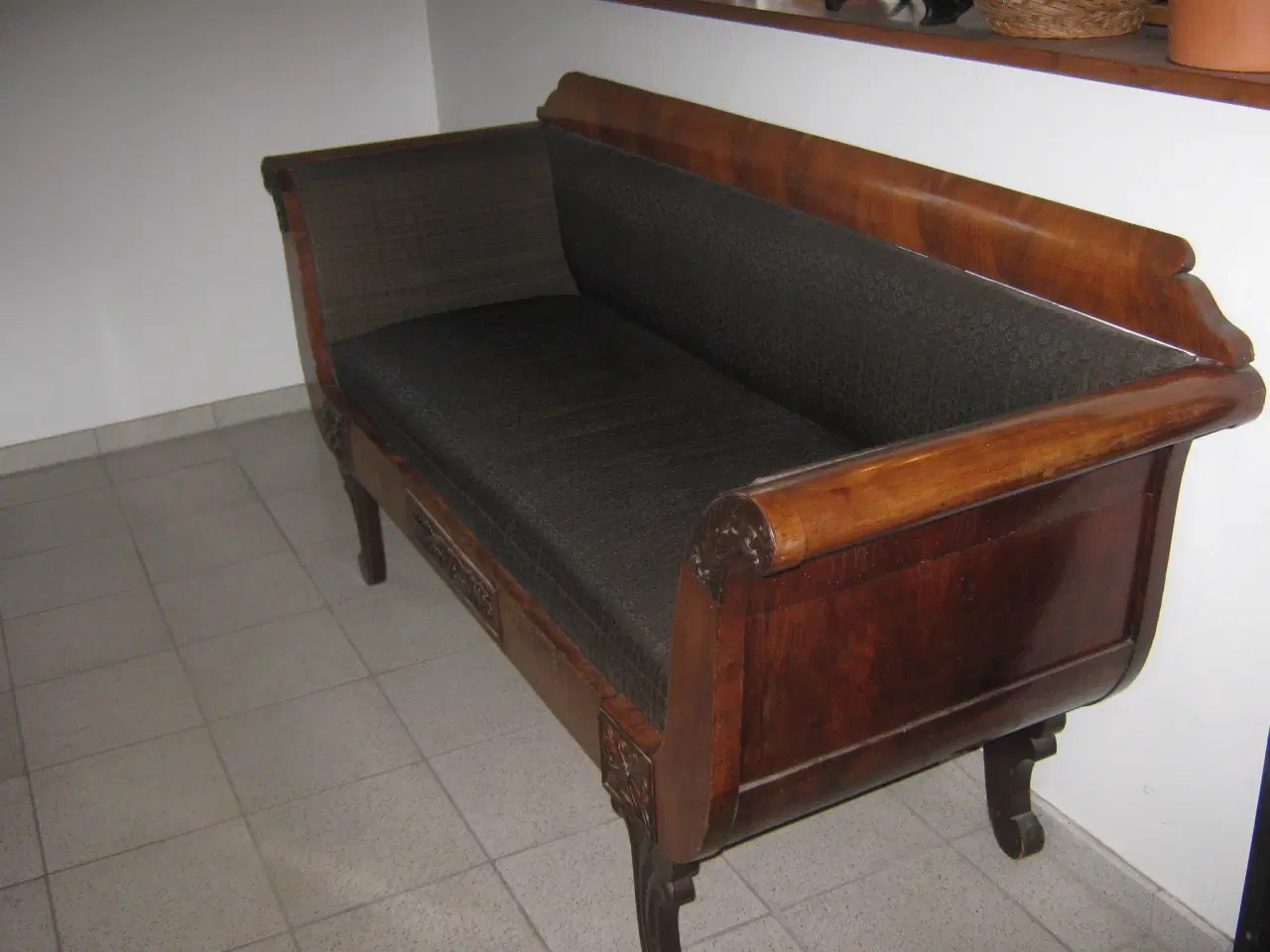Billede 1 - antik sofa med hestehårsbetræk