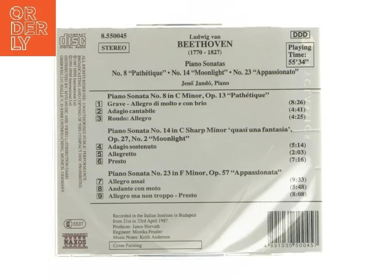 Billede 3 - Beethoven klaversonater, Vol. 1 CD fra Naxos