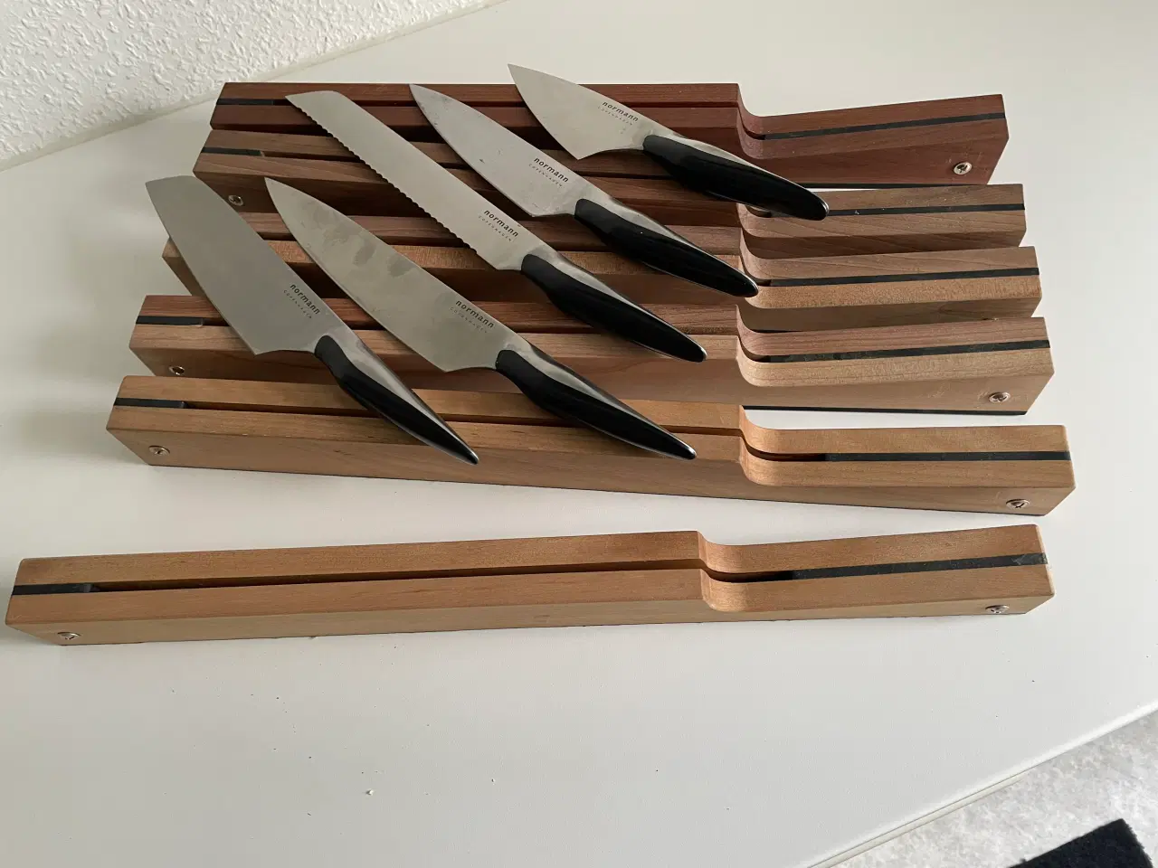 Billede 4 - Køkkenknive med træholder