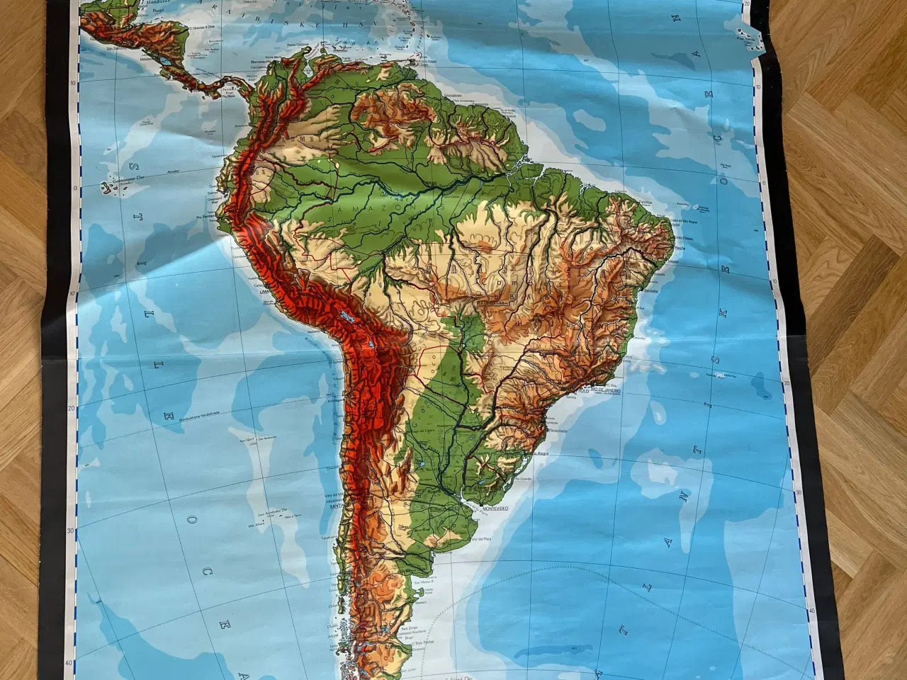 Billede 1 - Landkort Sydamerika