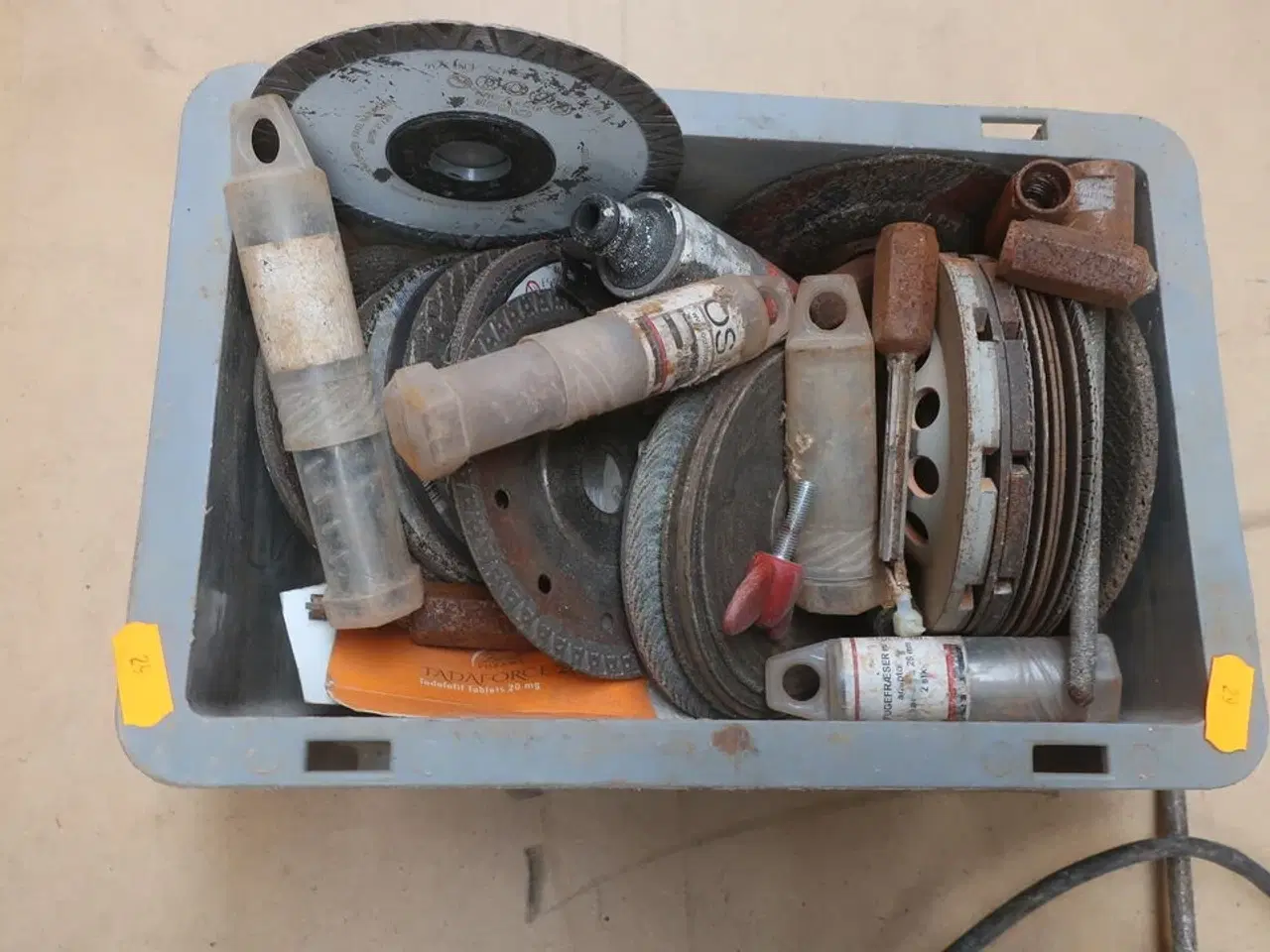 Billede 2 - 3 stk. vinkelsliber med div. Skiver m.m.