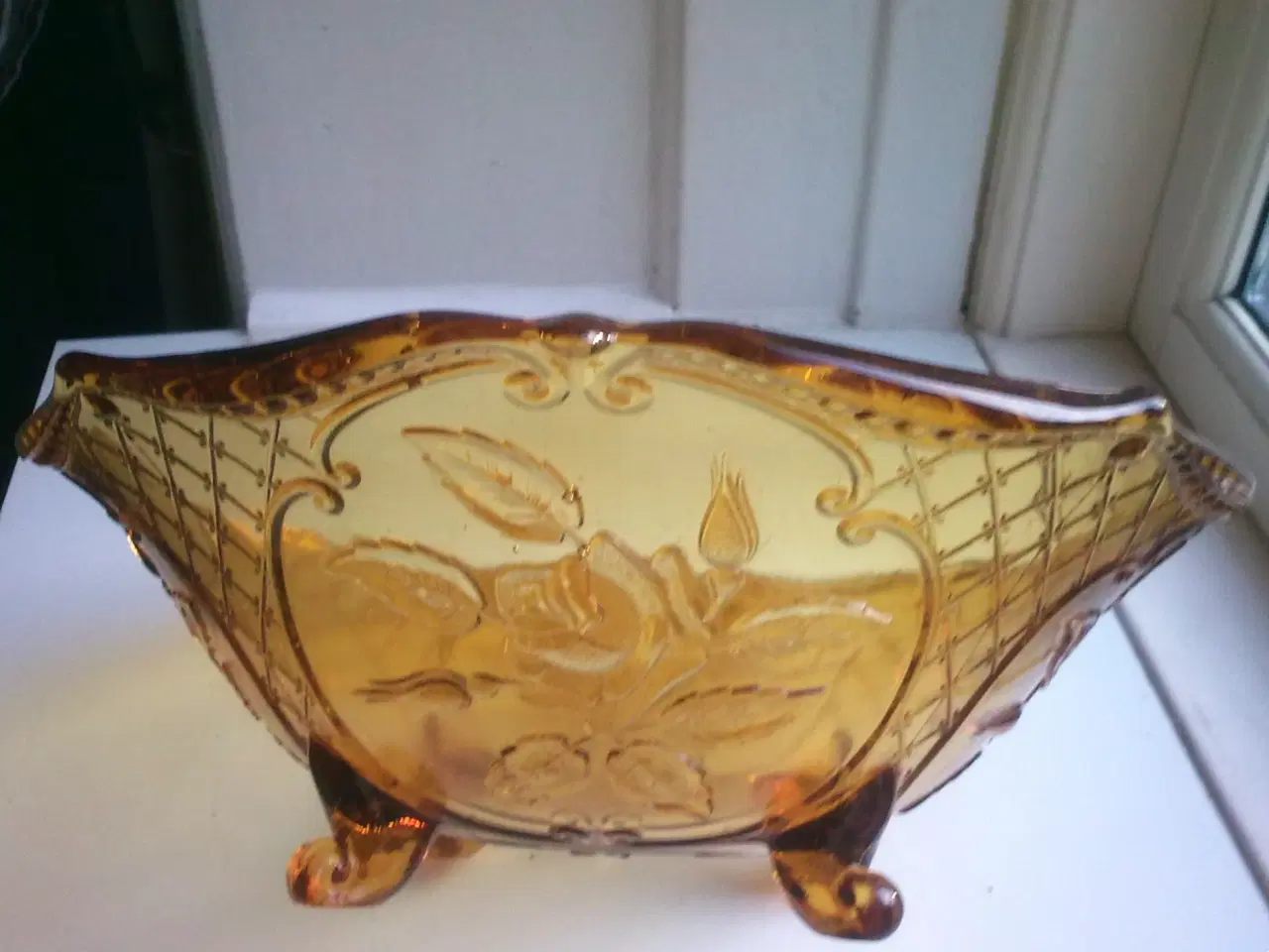 Billede 8 - Gul glas skål retro SOLO salg & rav tone