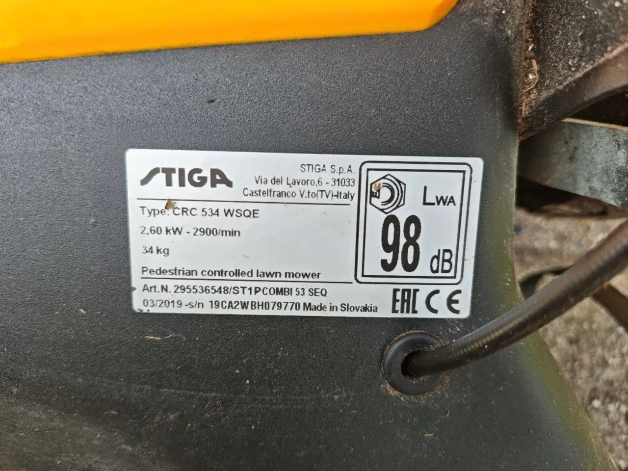 Billede 4 - Solid Stiga plæneklipper 