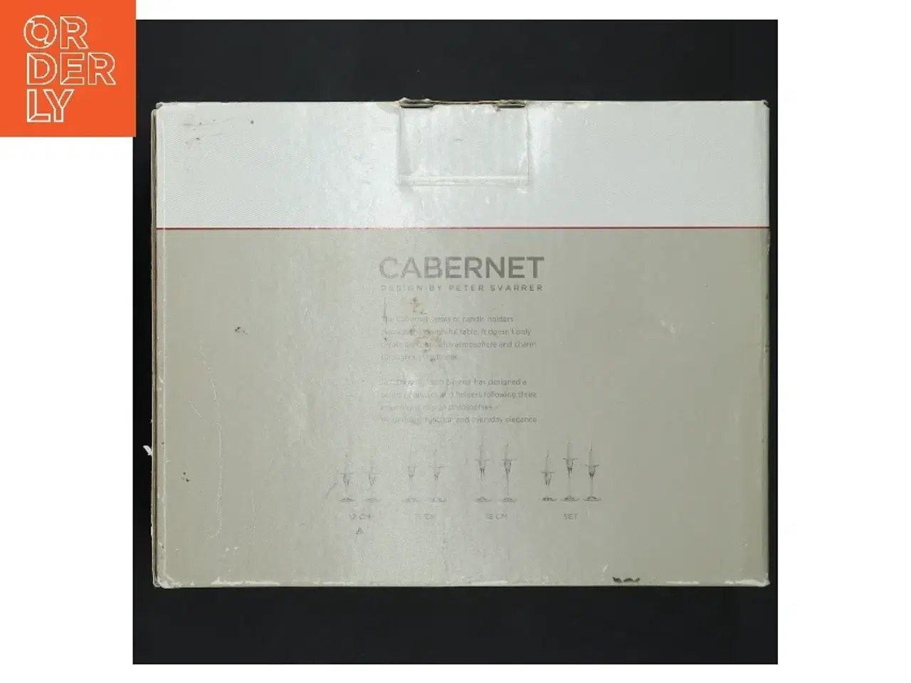 Billede 3 - Holmegaard Cabernet lysestager fra Holmegaard (str. 12,5 cm)