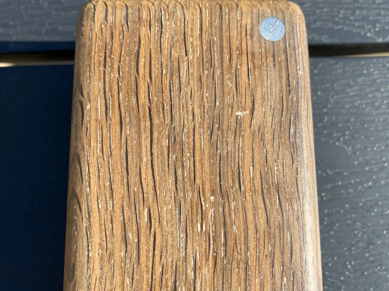 Billede 6 - Tændstik boks i moseeg med indlagt sterling sølv