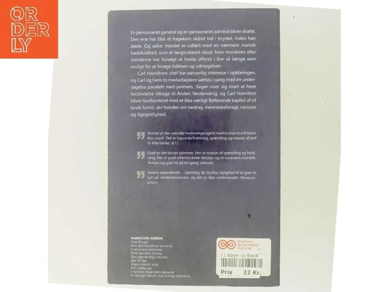 Billede 3 - Den agtværdige morder af Jan Guillou (Bog)