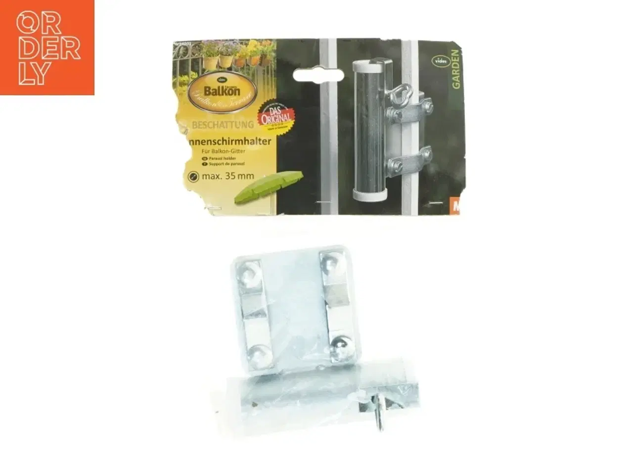 Billede 1 - Parasolholder til balkon (str. 15 x 14 x 8 cm)