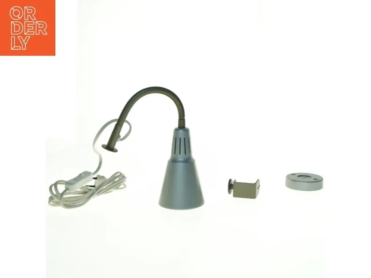 Billede 1 - Skrivebordslampe med klemme (str. 23 x 9 cm)