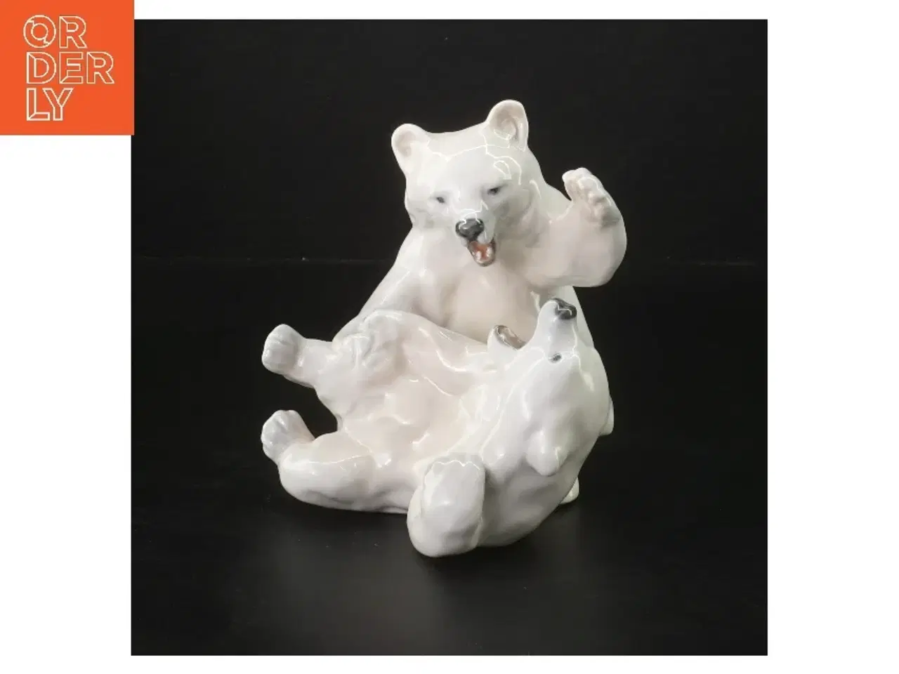 Billede 1 - Porcelænsfigur af legende bjørne fra Royal Copenhagen (str. 15 cm)