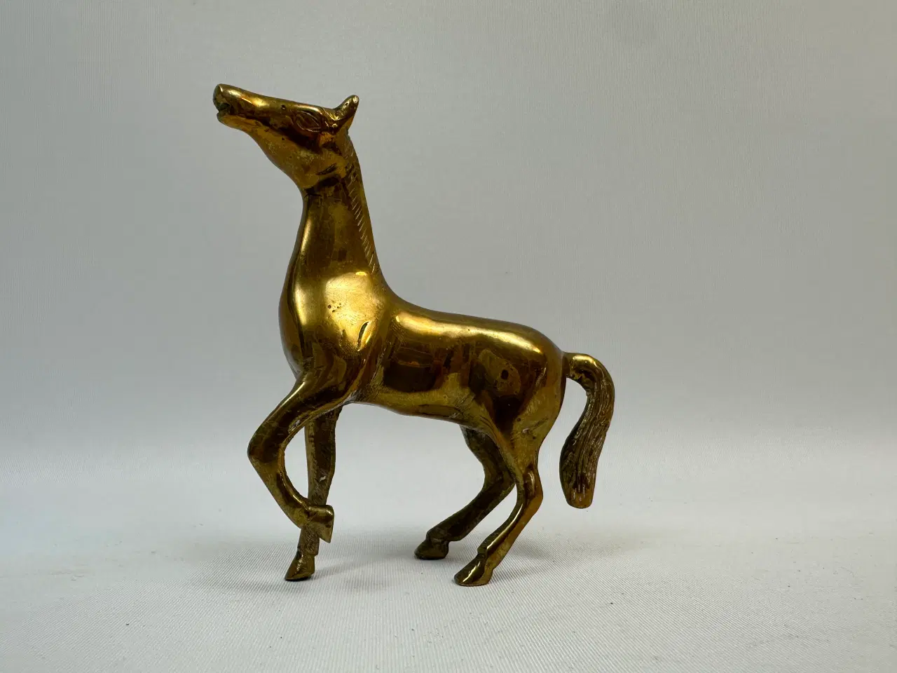 Billede 2 - Lille vintage messing hest