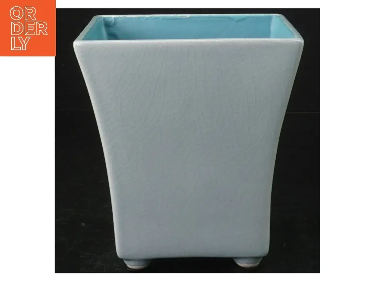 Billede 1 - Blå urtepotteskjuler(str. H. 12 cm)