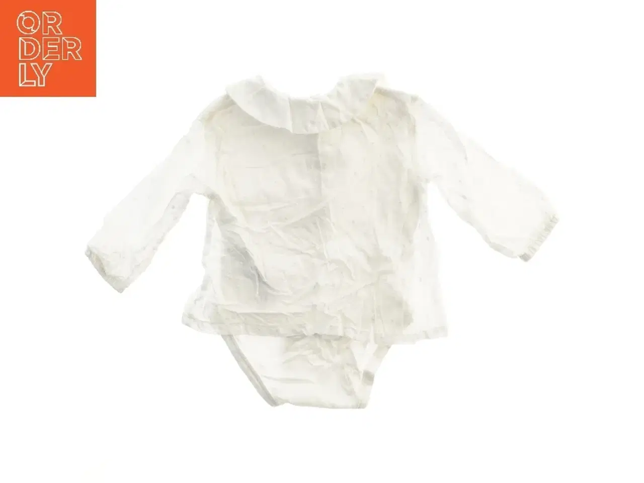 Billede 2 - Hvid bodystocking med krave fra Minymo (str. 68)