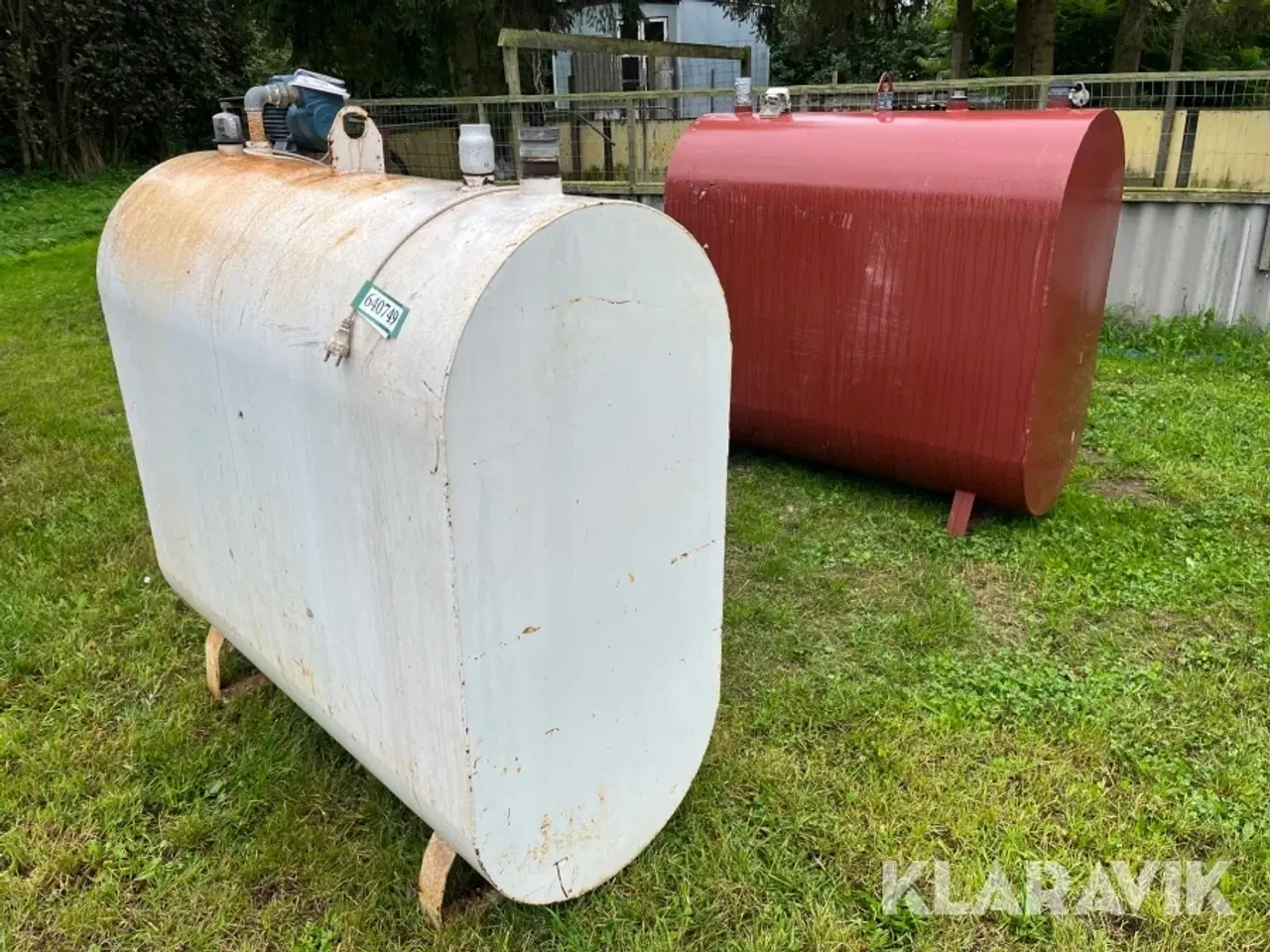 Billede 1 - Olietanke ES/KN Beholderfabrik 1200Liter 2 styk
