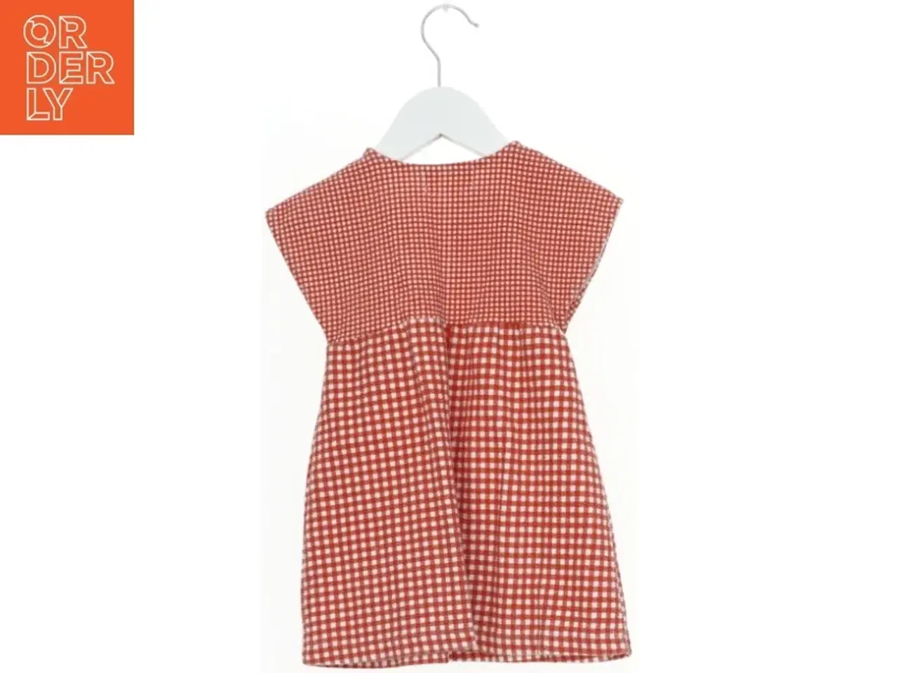 Billede 2 - Rød og hvid ternet kjole fra Zara (str. 92)