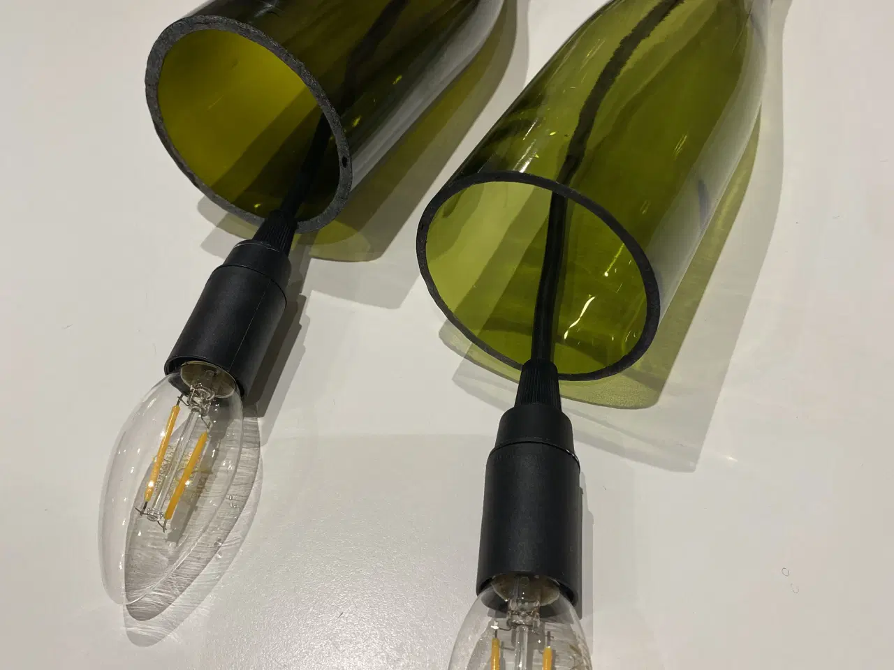 Billede 2 - Unikke lamper - Glaspendelrr (flaske)