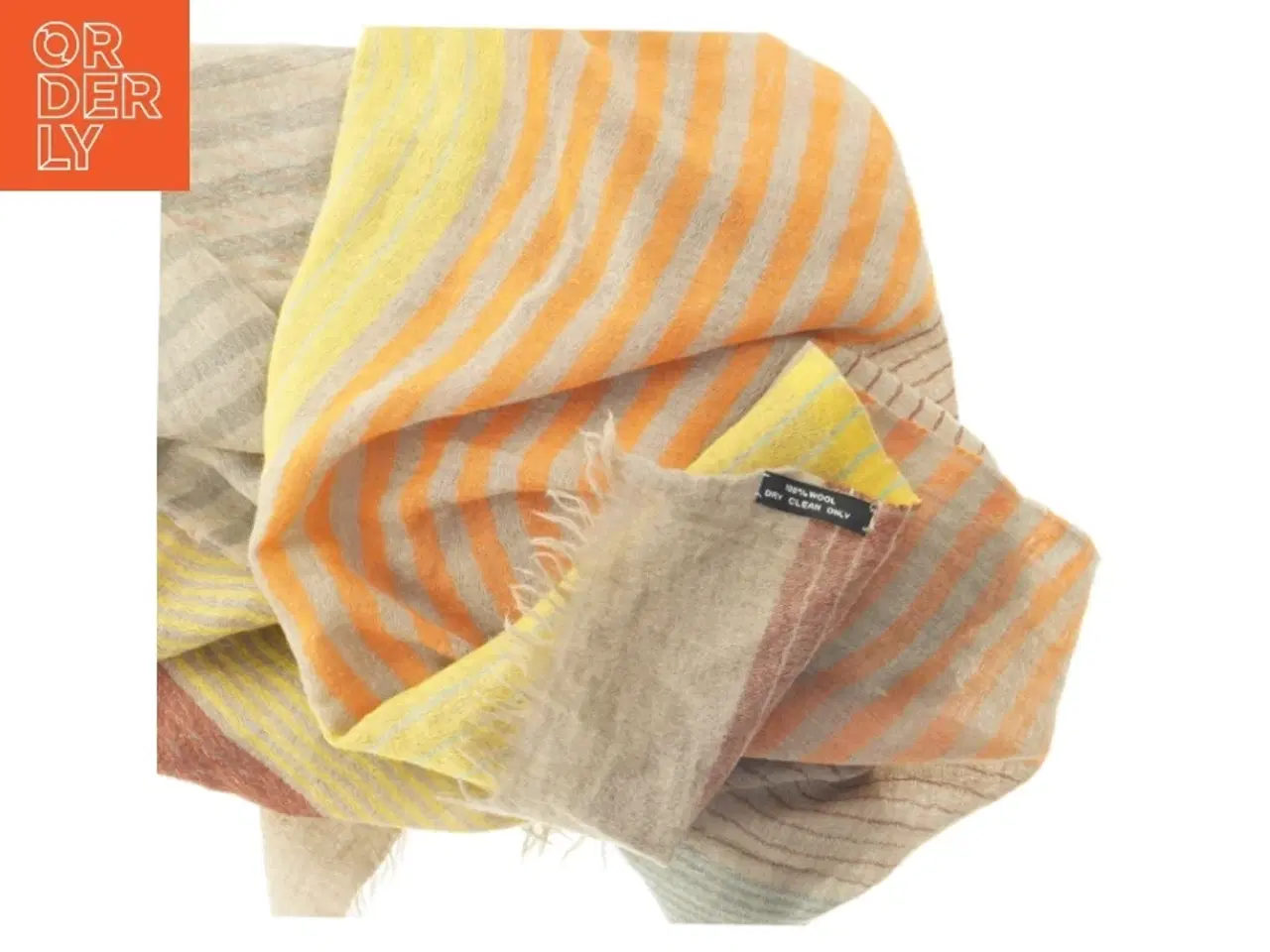 Billede 5 - Uldtørklæde med striber (str. 70x180 cm)