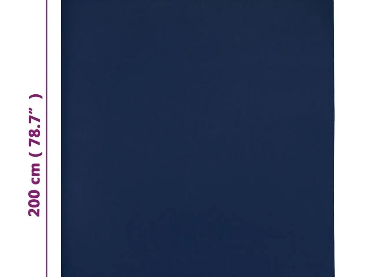 Billede 4 - Stræklagner 2 stk. 140x200 cm jerseybomuld marineblå