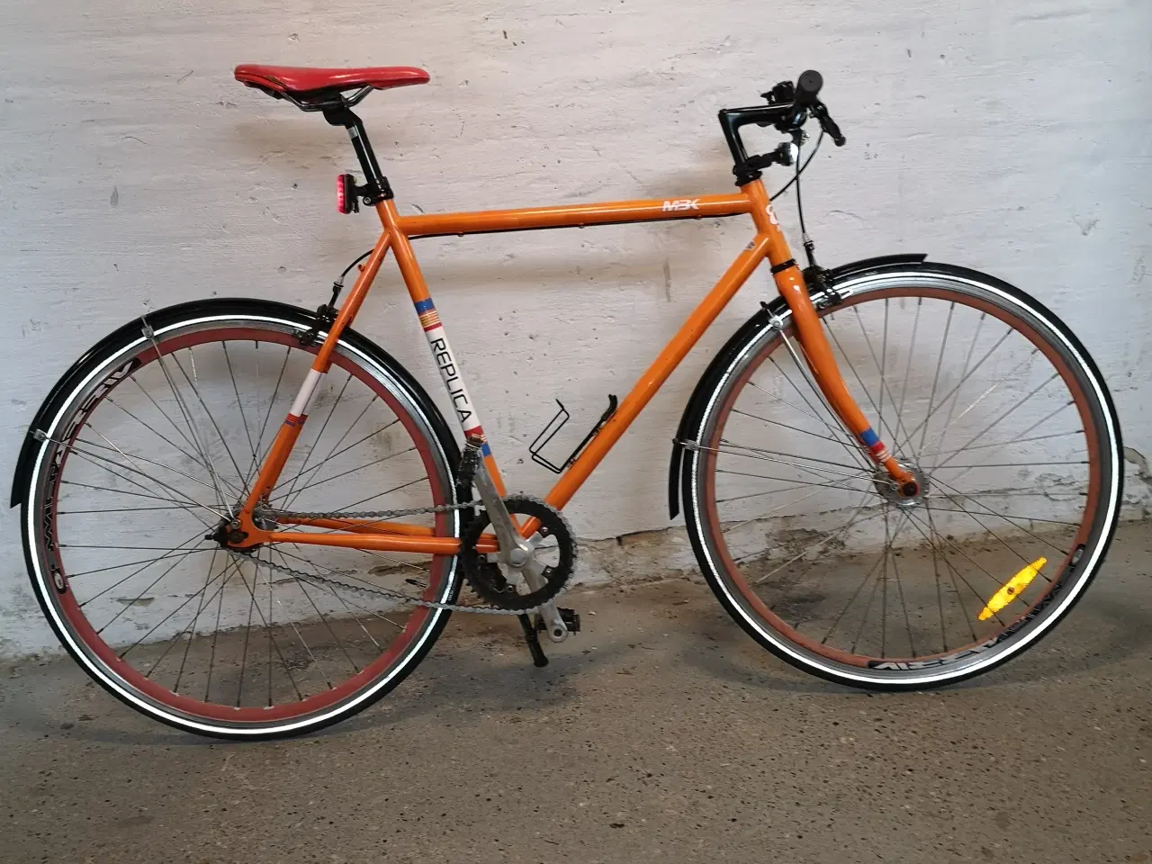 Billede 10 - MBK 28" 58 cm Orange REPLICA  1 gear , 2 nye dæk, 
