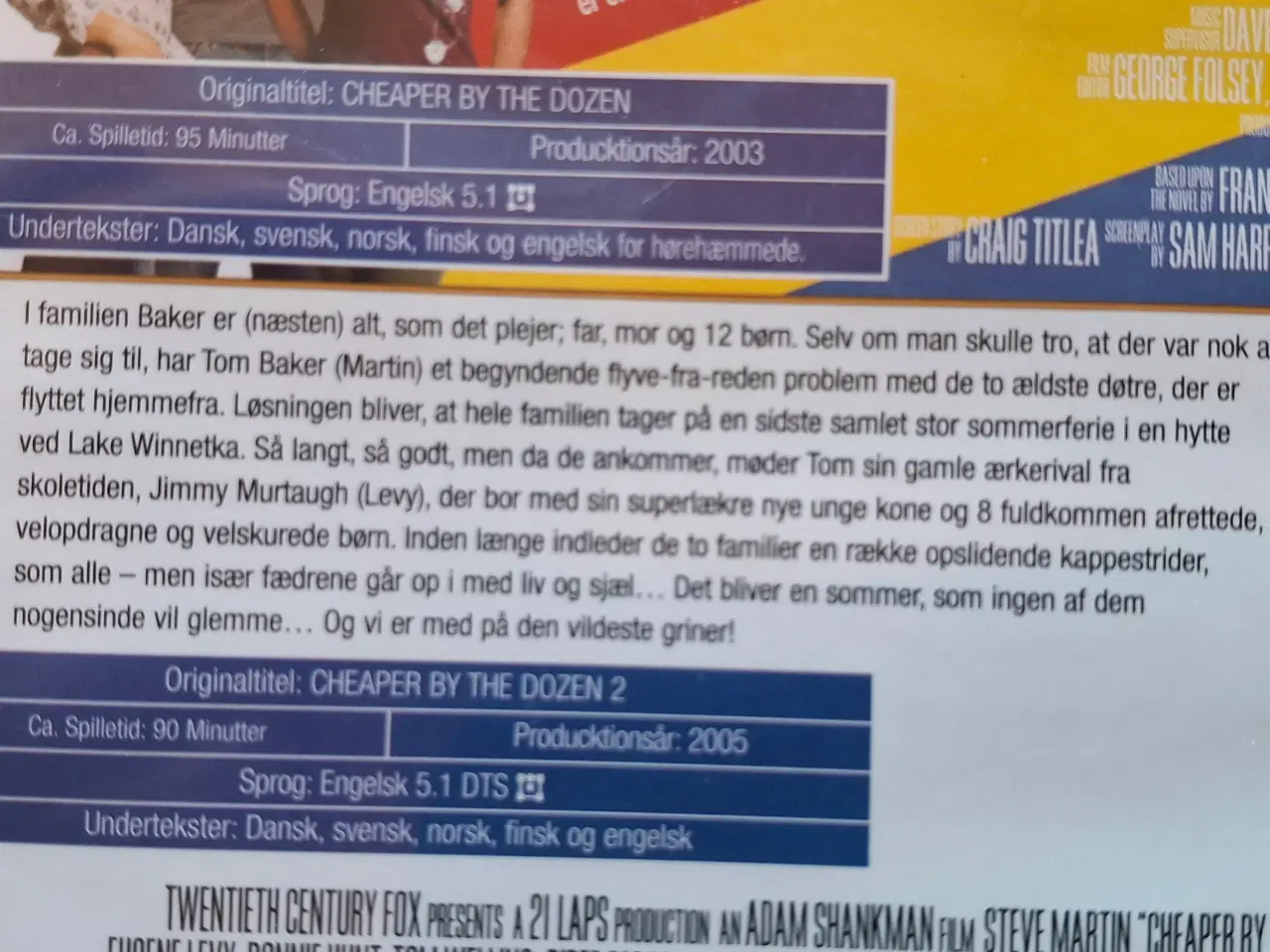 Billede 6 - Det vilde dusin 1 og 2 dvd Ny i folie