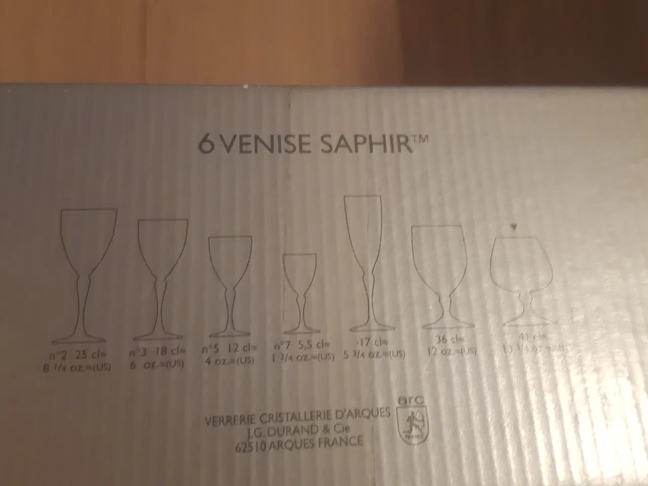 Billede 2 - Venise Saphir Cognacglas 