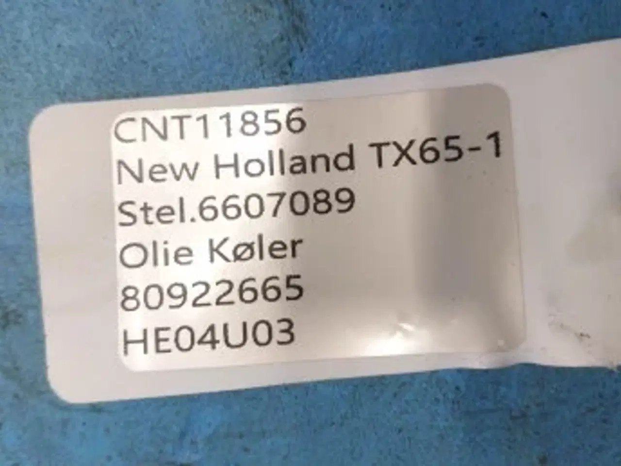 Billede 12 - New Holland TX65 Oliekøler 80922665