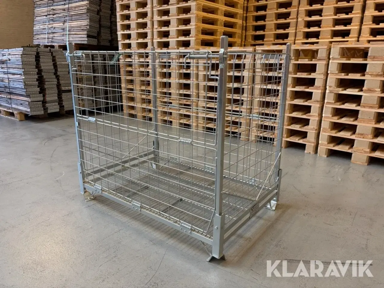 Billede 3 - Gitterbur Svensk Stålvarefabrik galvaniseret sammenklappelige 10 styk