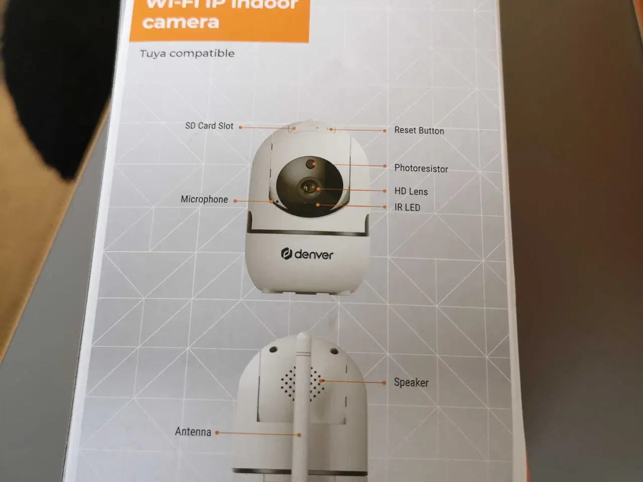 Billede 1 - Denver IIC-172MK2 Wi-Fi IP Kamera – Smart overvågn