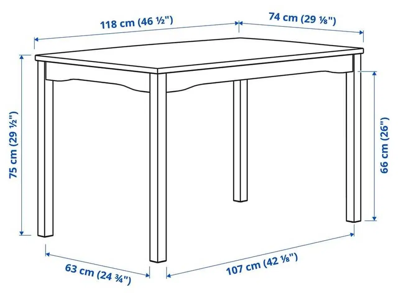 Billede 2 - Ikea spisebord 