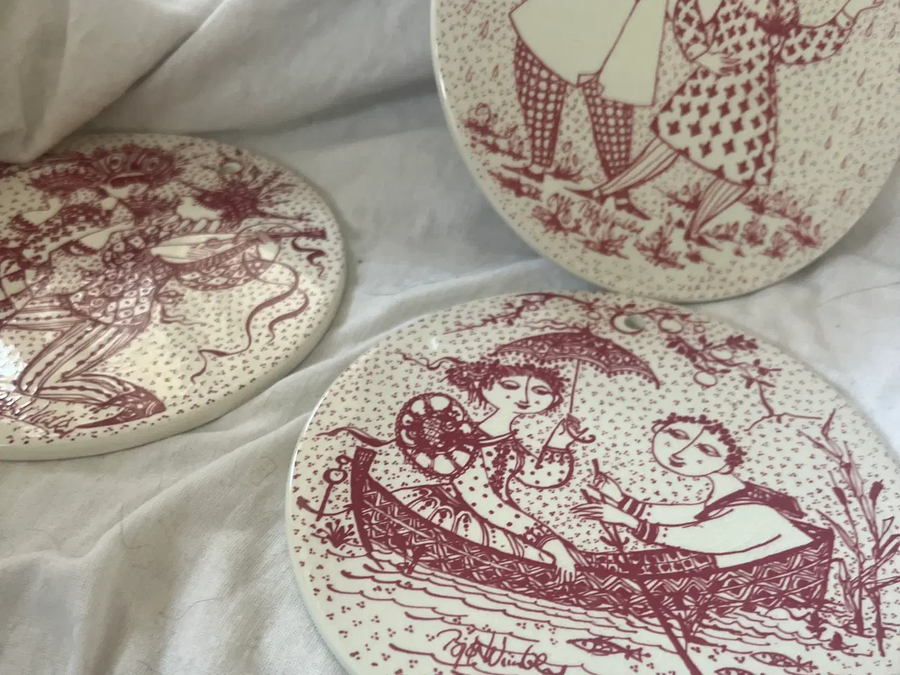 Billede 2 - Bjørnwinblad platter 