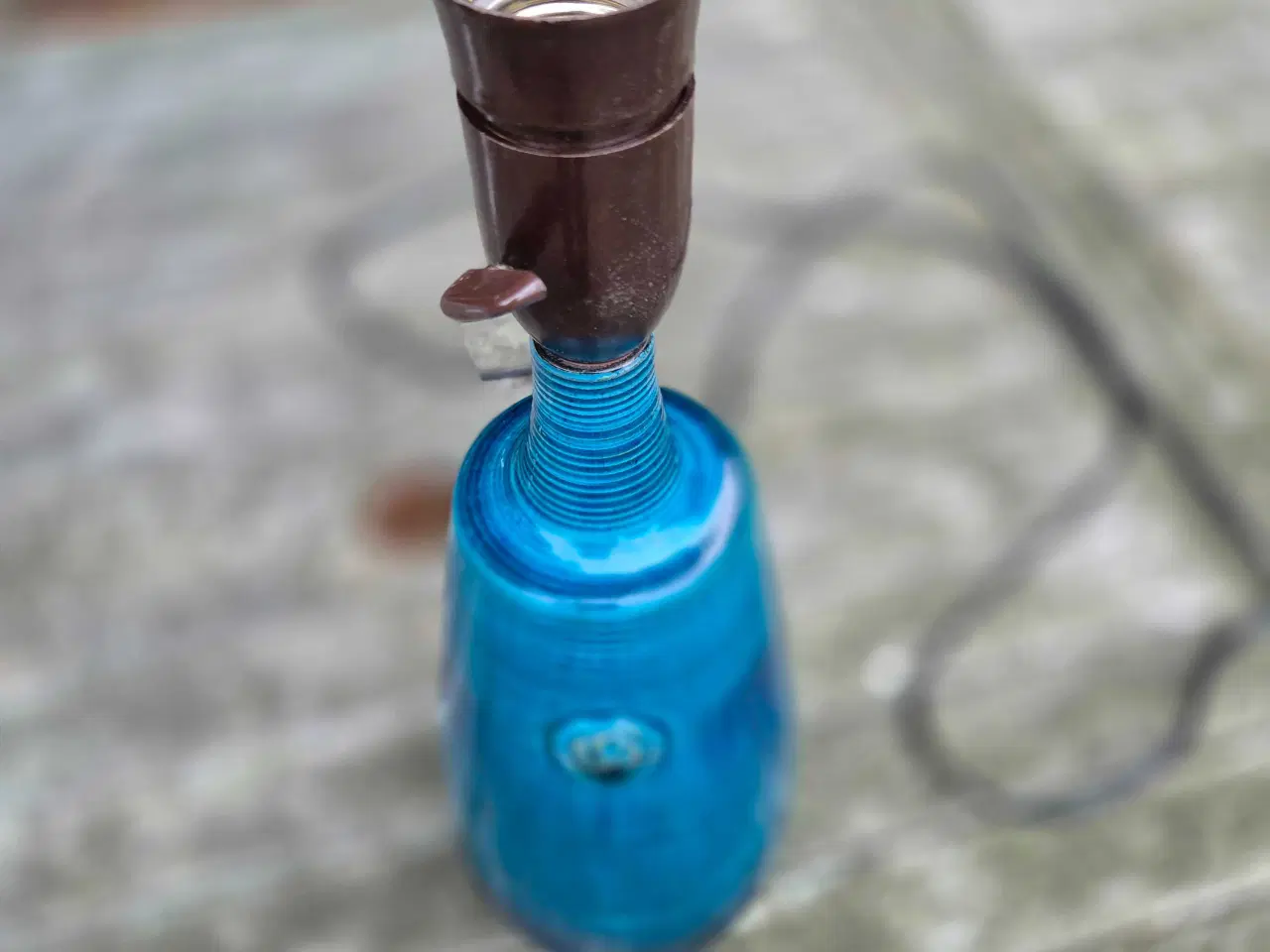 Billede 13 - Keramikbordlamper med smuk turkis glasur