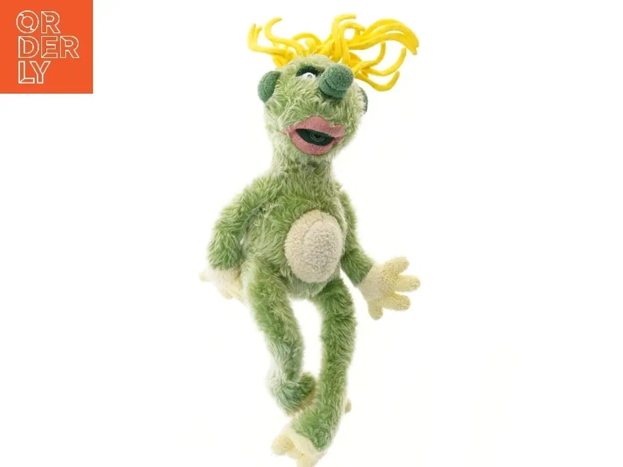 Billede 1 - Plysdukke med grønt pels fra Krea (str. 50 cm)